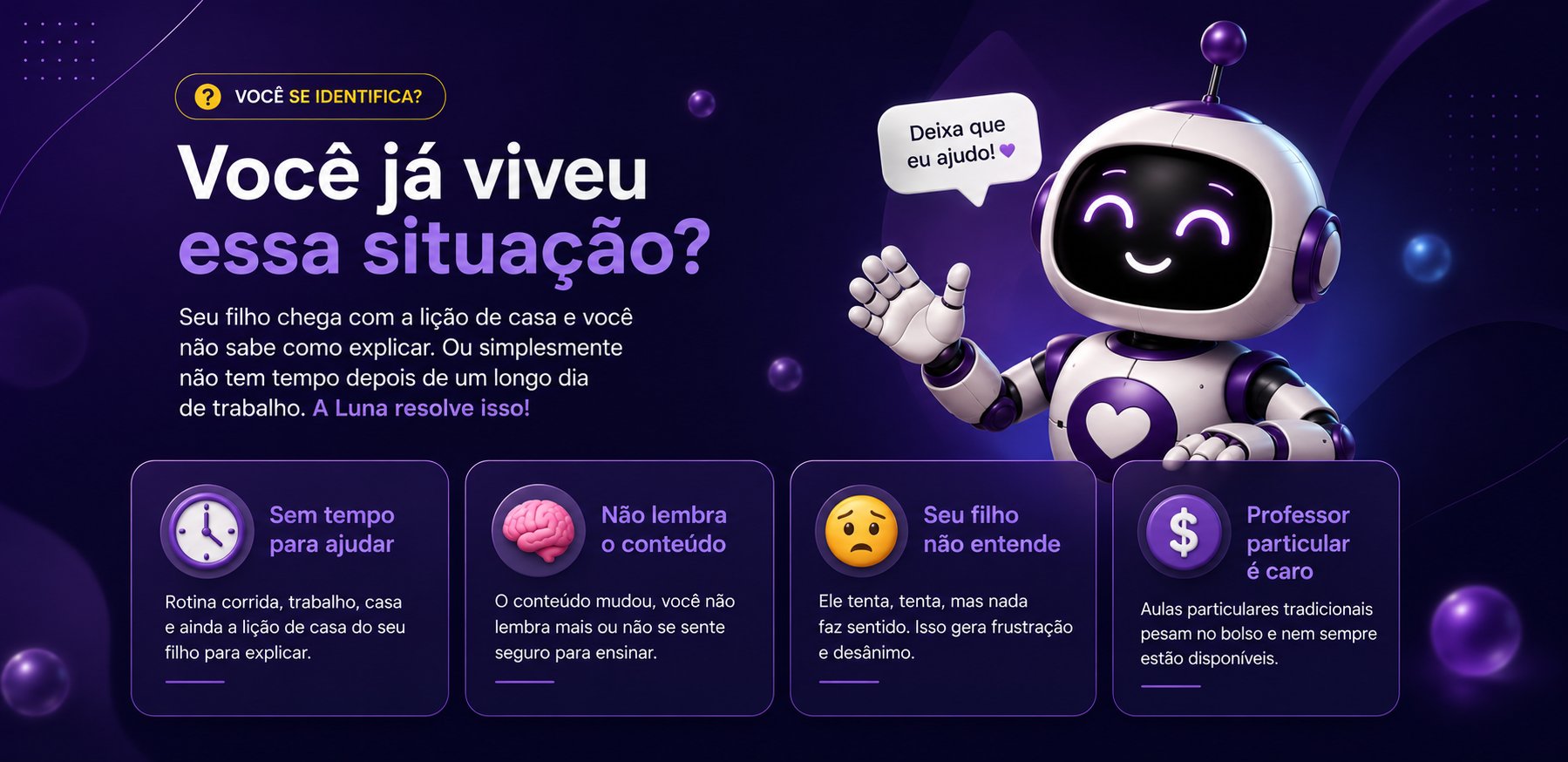 A dor de ver o filho desmotivado